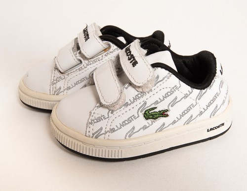 Lacoste White Leather Toddler Sneaker 
