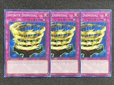 3x YuGiOh! - Infinite Dismissal PSV-EN072 Common 25th Anniversary Edition NM