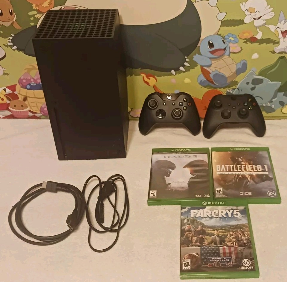 Microsoft Xbox Series X 1TB Console Bundle Black W/ Games