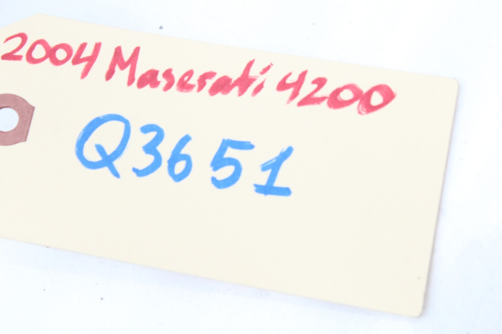 02-06 MASERATI 4200 COUPE GRANSPORT WASHER FLUID FILLER NECK Q3651
