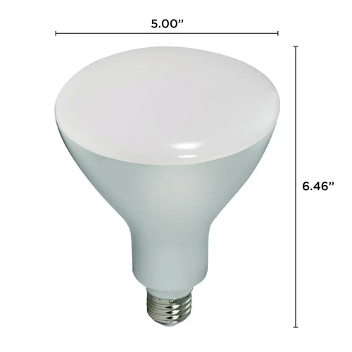 Satco S9639 16.5W =85W BR40 LED Very Wide Flood 103° Medium E26 3000K Warm White - Picture 2 of 10
