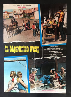 CINEMA-soggettone-poster IL MAGNIFICO WEST karis, fineschi, GIANNI CREA 