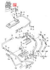 Genuine VW Vent Hose NOS VW Caddy Clasico Jetta Derby Golf 1HM103493A