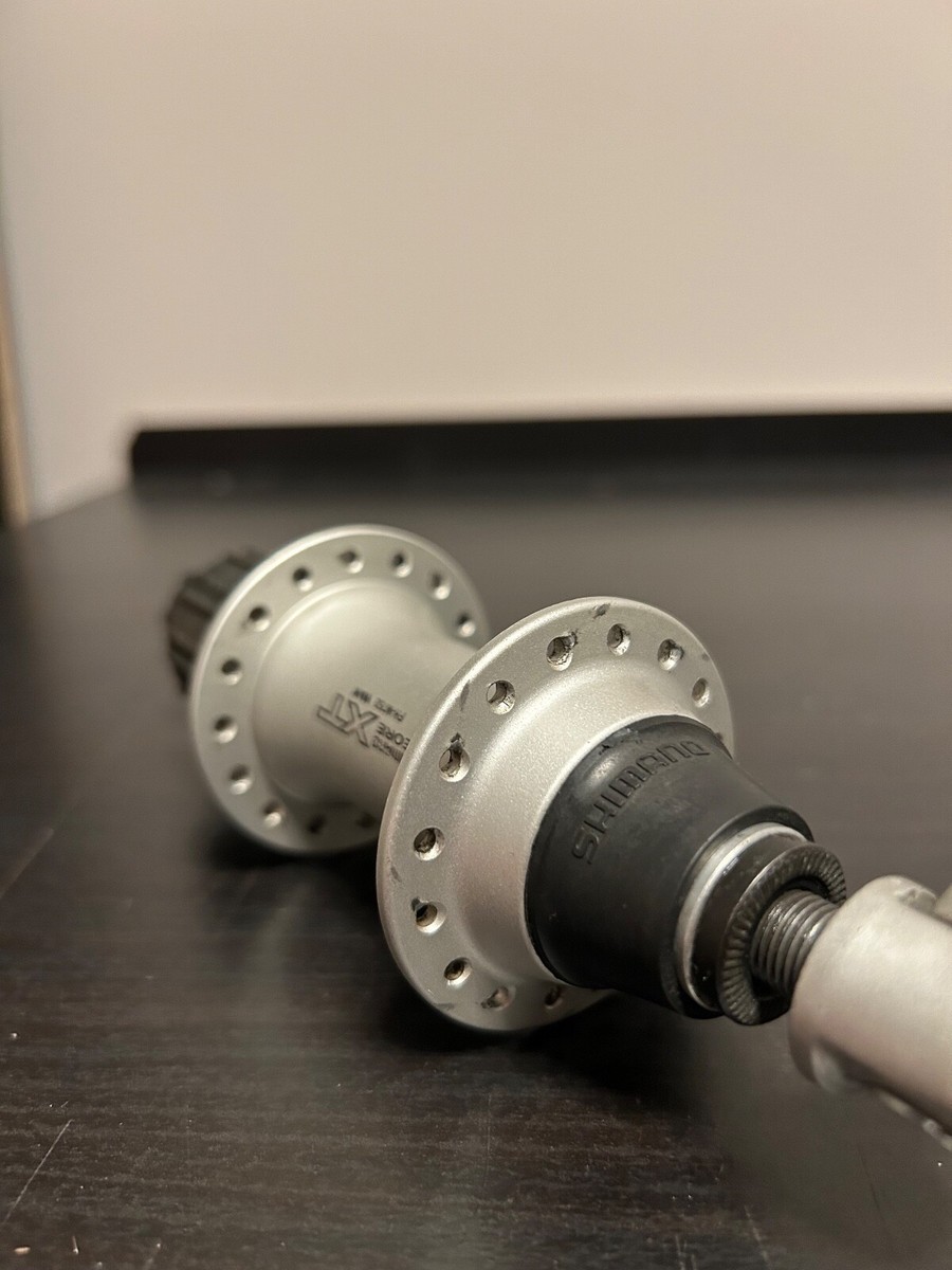 Shimano Deore XT FH-M752 Rear MTB Rim Brake Hub 32H Silver 8/9s | eBay