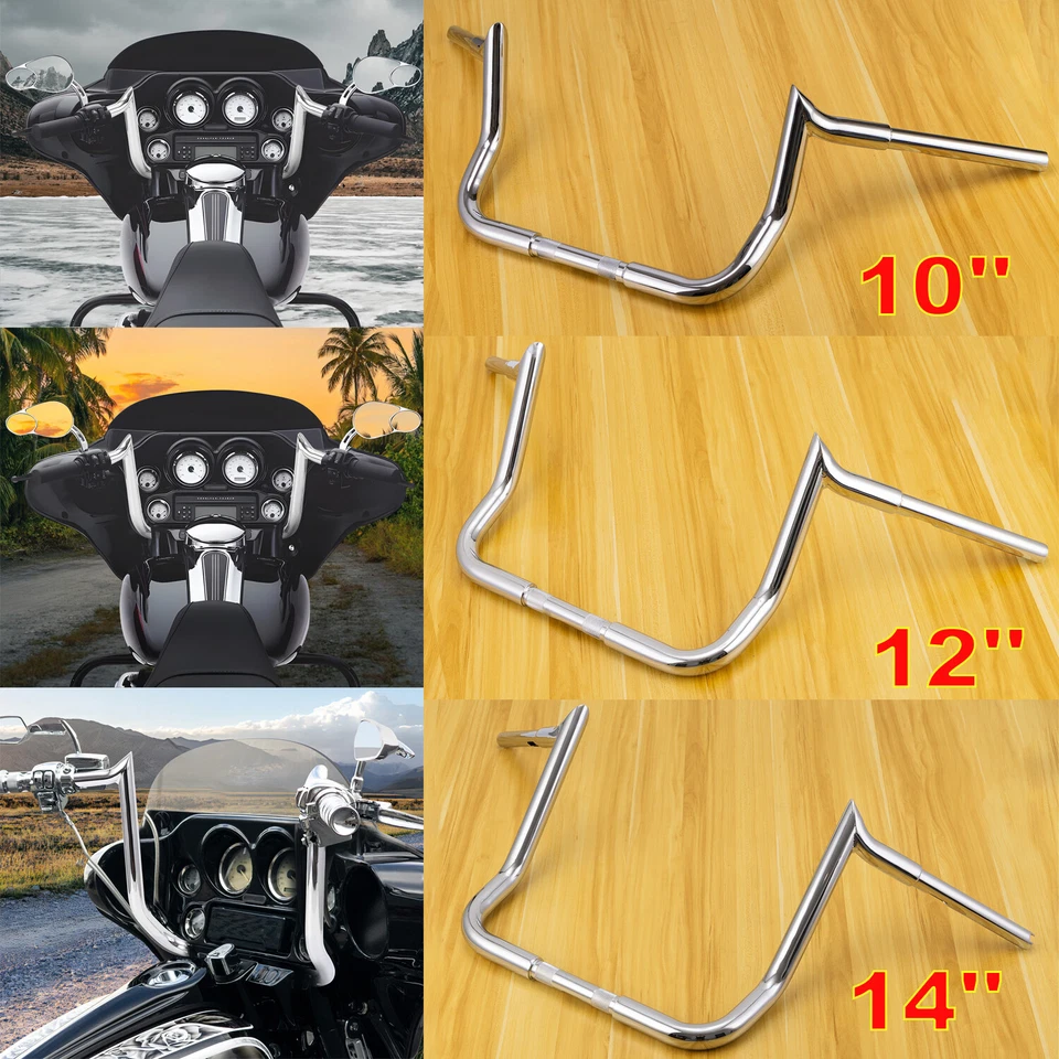10-ДЮЙМОВЫЙ РУЛЬ ОБЕЗЬЯНЫ ДЛЯ HARLEY STREET GLIDE ELECTRA FLHT FLHX ОГРАНИЧЕННЫЙ ВЫПУСК США - Изображение 3 из 4