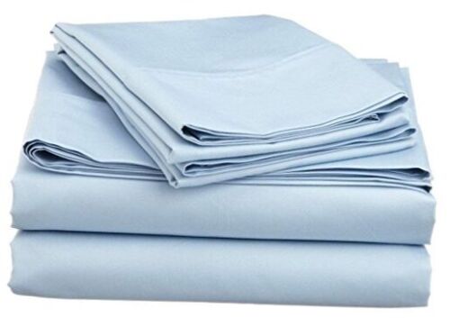 Jenylinen Size Sleeper Sofa Bed Sheet Set (54" x 72" x Full Light Blue Solid