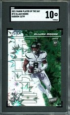 ELIJAH MOORE ~ 2021 Panini Player of the Day Kaboom #73 (#15/99) SGC 10 GEM MINT