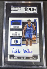 Mike Miles Jr. 2023-24 Panini Contenders Rookie Ticket Auto SGC 10 9.5