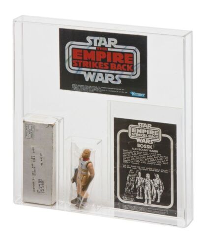 GW Acrylic Mailer Display Case Vintage Star Wars ESB Bossk & Survival Kit AMC009 - 第 1/8 張圖片