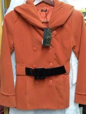 New Lola Ladies Coat - Orange - Large