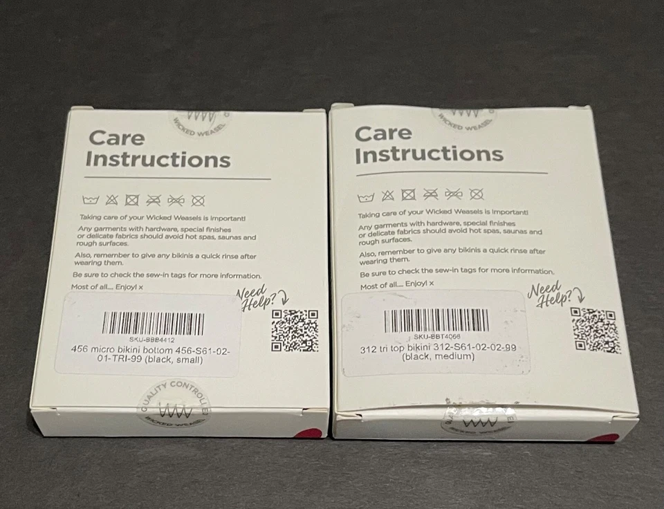 NWT Wicked Weasel 30th Sheer Flower Mesh Bikini 312 Medium & 456 TRI Small - Image 3 of 4