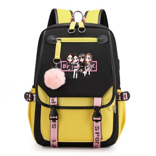 Kpop BLACKPINK Mochila Escolar Bolso de Hombro USB Genial Para hombres Mujeres Bolso Regalo - Imagen 27 de 68