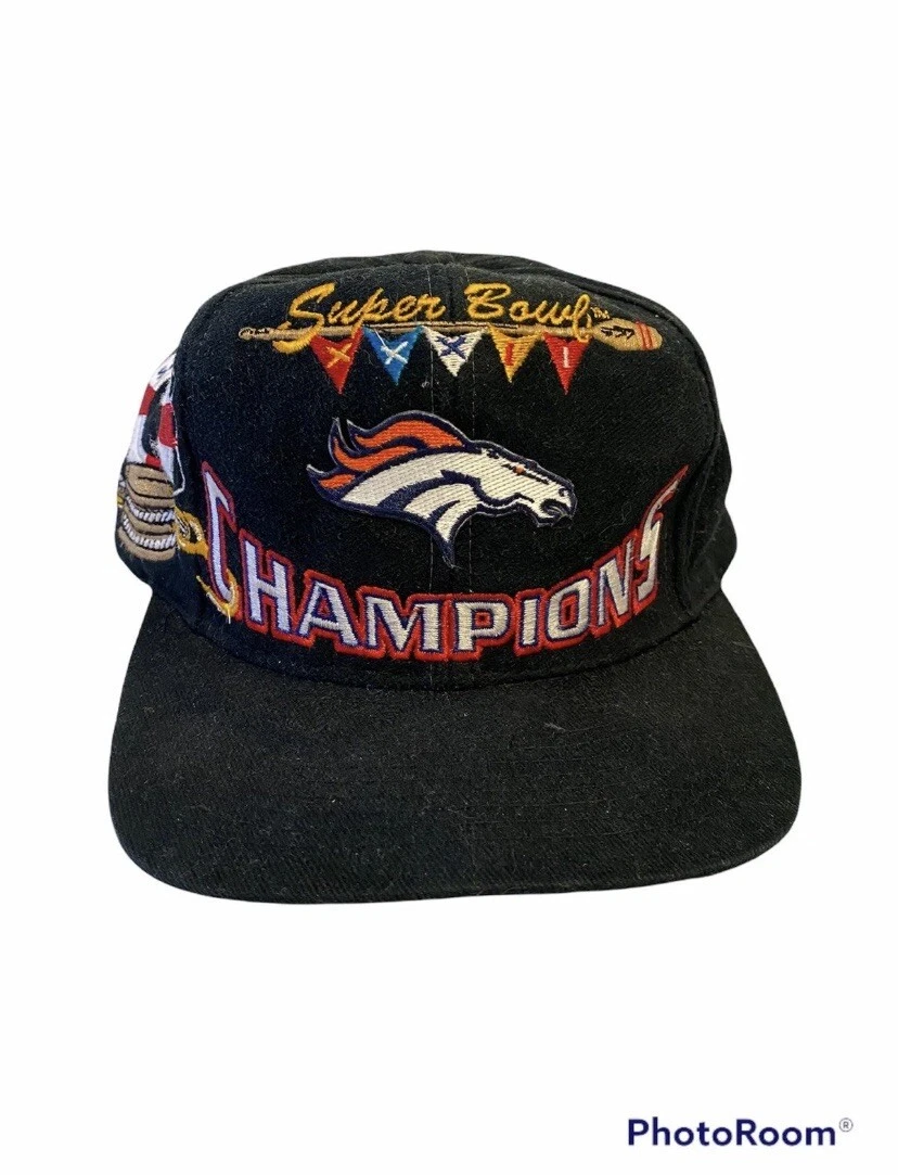 Vintage Logo Athletic Denver Broncos Super Bowl XXXII 32 Champion Snapback  Hat