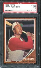 1962  Topps  Baseball  # 350   Frank Robinson   (NM)   