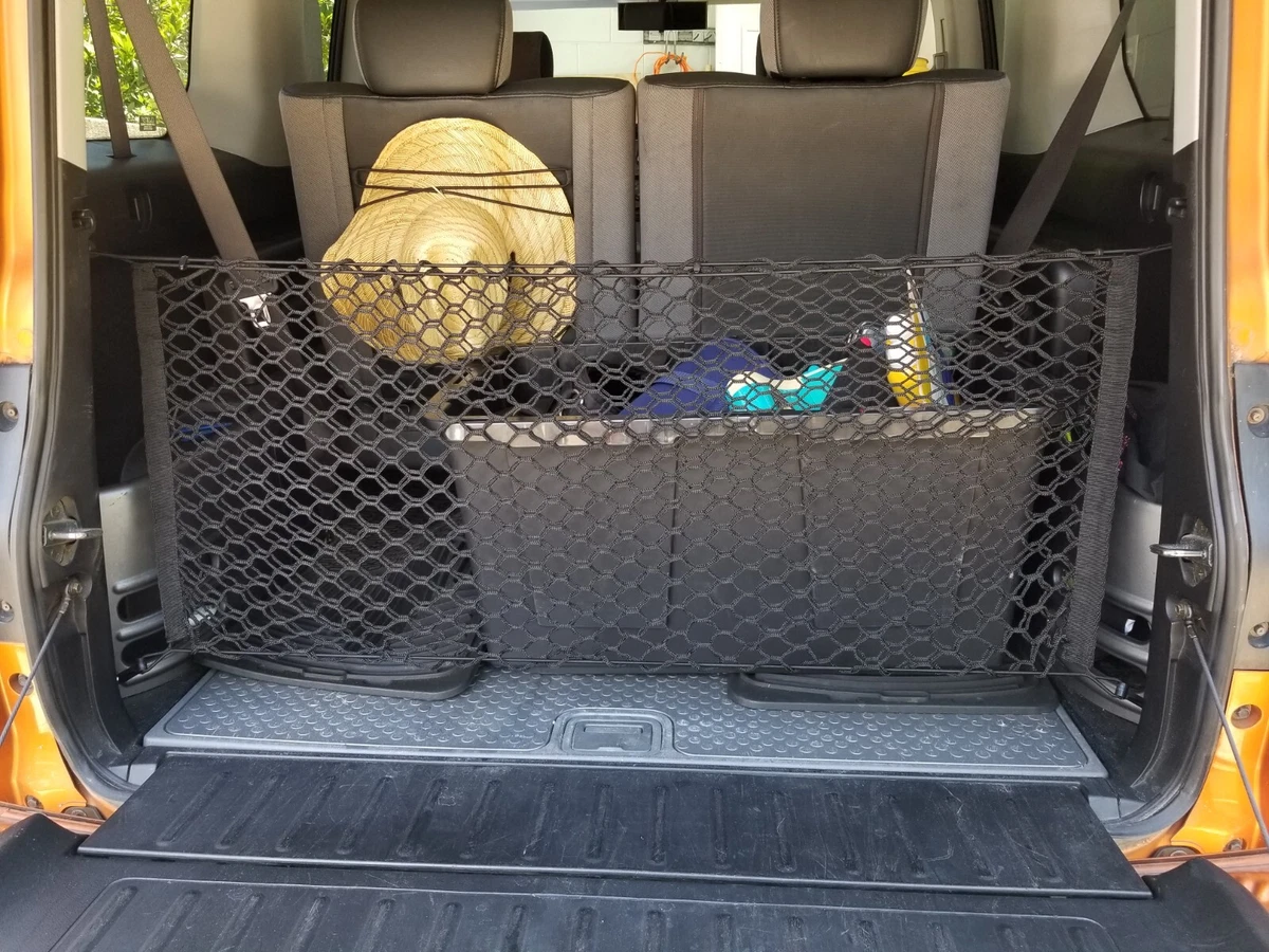 Rear Trunk Envelope Style Mesh Cargo Net for HONDA ELEMENT 2003