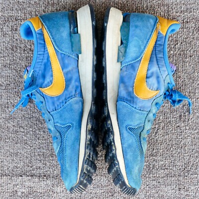 Vintage Nike Internationalist Sz 9 blue/gold 1982 1980s 80s waffle