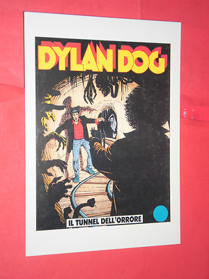 ADVERTISING POSTCARD - DYLAN DOG N°6 - daim press ed. the old - horror tunnel