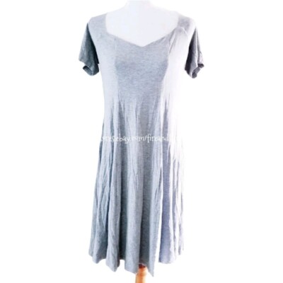 ASOS CURVE STRETCH GREY KNIT DRESS SZ 14 | eBay