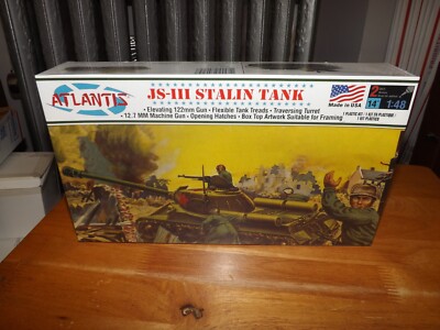 JS-III STALIN TANK ATLANTIS 1:48 SCALE MODEL KIT NIB 2019