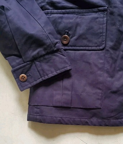PAUL SMITH Chaqueta Abrigo de Campo Para Hombres M Ajuste Regular Azul Marino Acolchado PVP £475 - Imagen 8 de 15