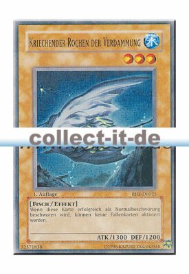 Yugioh RDS-DE025 Kriechender Rochen Der Verdammung - 1. Auflage