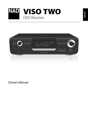 Bedienungsanleitung-Owner's Manual für NAD Viso Two 