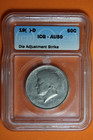 19( )-D ICG AU50 Die Adjustment Strike Kennedy Half Dollar 50c #B38571 — photo 1