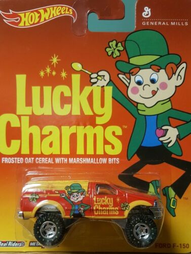 Hot Wheels Nostalgia Pop Culture Lucky Charms Ford F-150 Real Riders 1:64 M/M - Picture 1 of 7