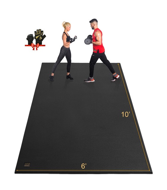 Gxmmat Extra Large Exercise Mat 10'x6'x7mm Ultra Durable Workout Mats