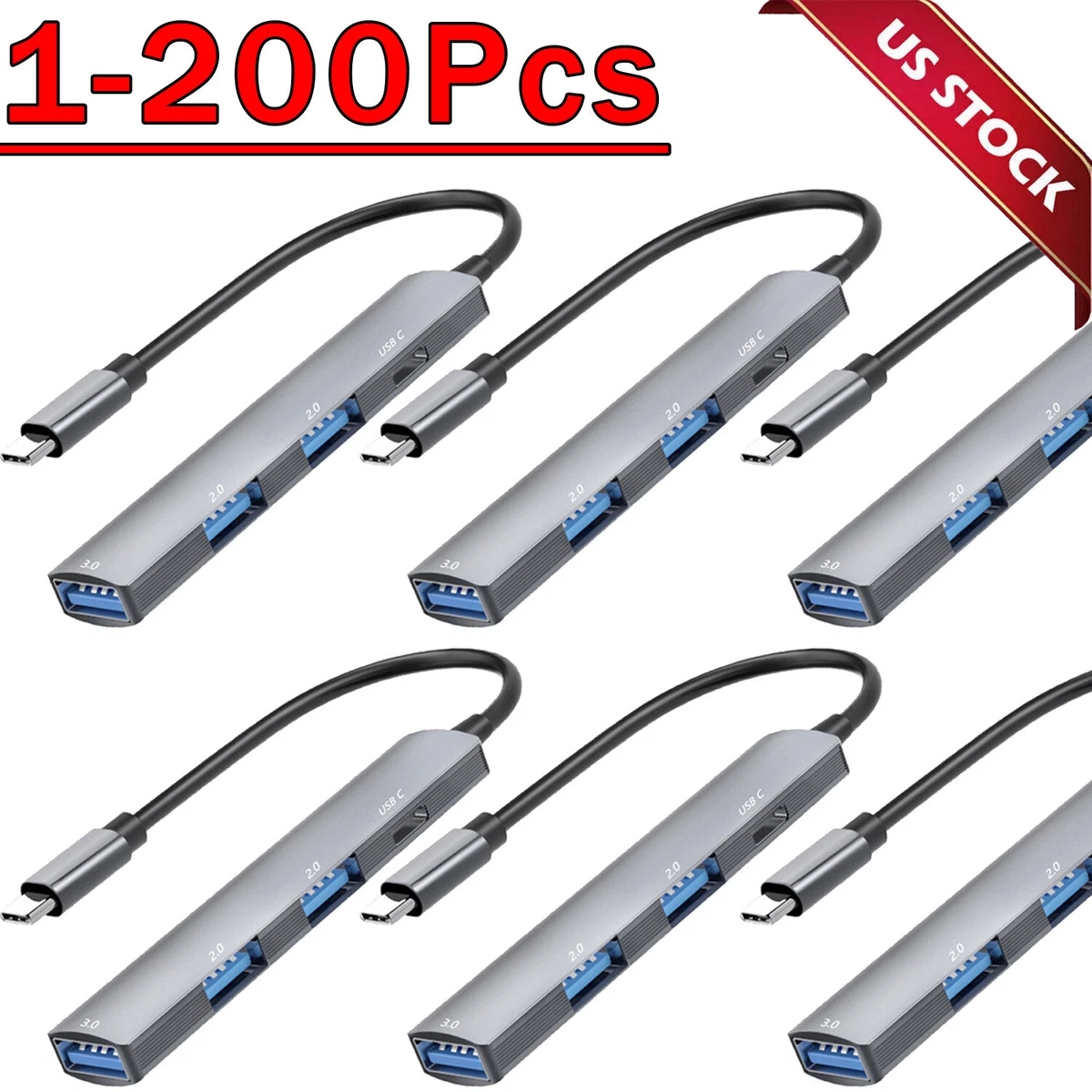 HUB USB C 5 IN 1 TIPO C MULTIPORTA USB 3.0 LETTORE CARD ADATTATORE Q-HUB810