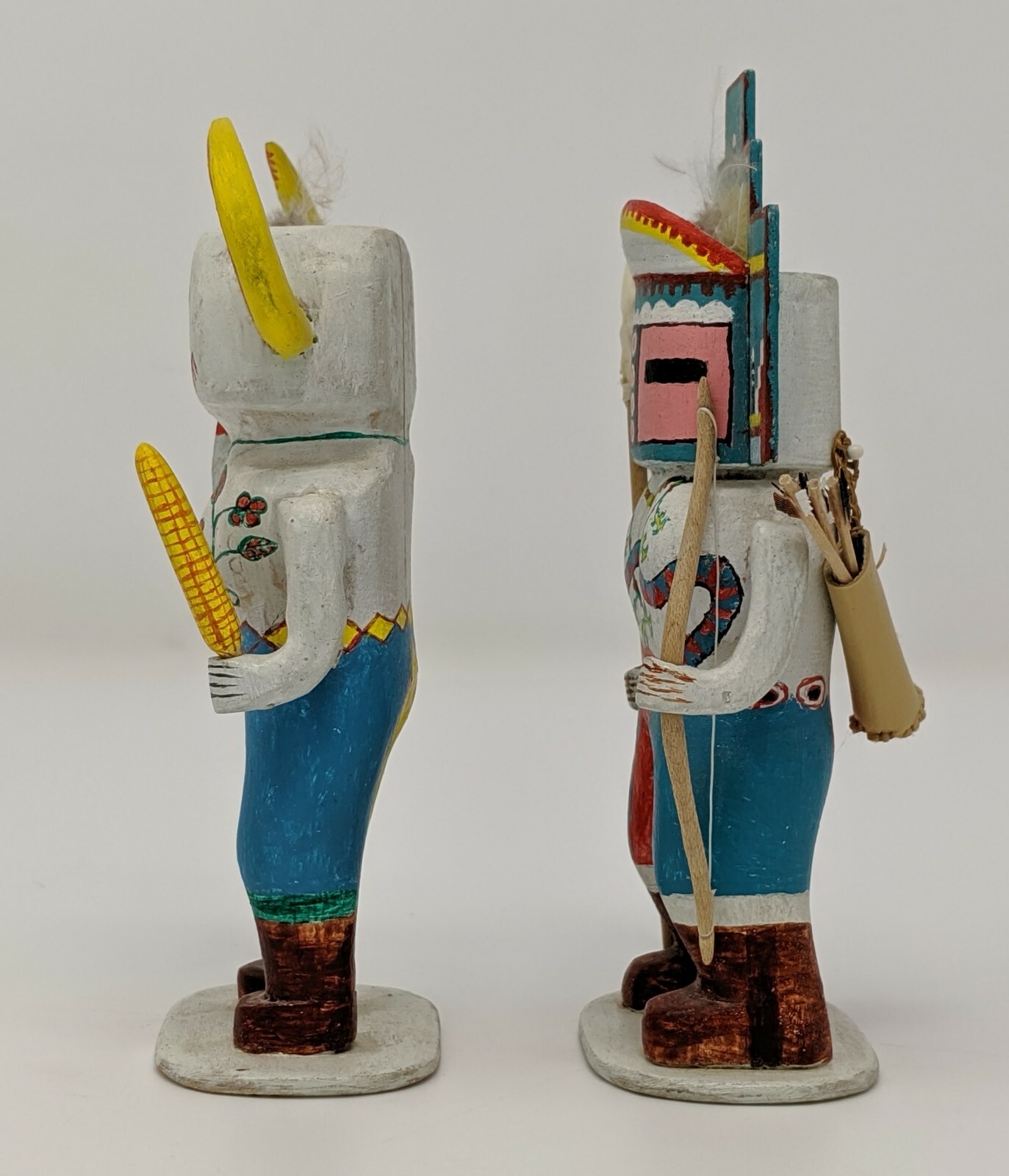 18M05 ＜HOPI KACHINA DOLL＞ホピ族伝統工芸木彫刻人形/カチナドール