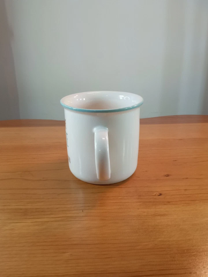 Taza azul verde azulado y marrón "Bring Me Coffee And I'm Yours Forever" de Ganz☕☕☕☕☕☕☕☕☕☕☕ Foto 4 de 4