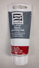 Speedball Art Products 3451 Red Oil Based Block Printing Ink 37cc 1.25 oz