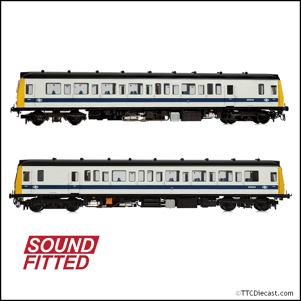 Bachmann 35-531SF Class 121 Single-Car DMU W55034 BR White & Blue  - OO Gauge