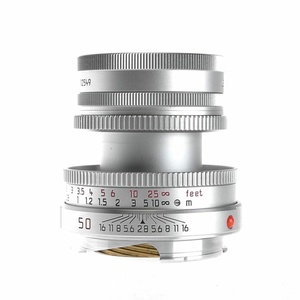Leica 12549 Elmar M 50mm 1:2.8 E39 フード Leica 50mm f2.8 Elmar-M (Silver, 11823) \u2013 Kamerastore