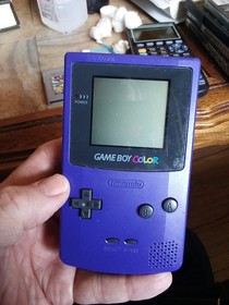 Gameboy Color grape purple Nintendo+ Warioland Super Mario Land 3 Bundle 