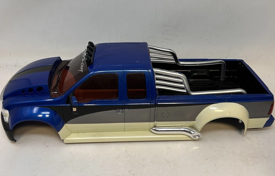 Ford Super Duty RC Body Shell 14.5” Blue Monster Truck Wheelbase 10.5" - Image 3 of 4
