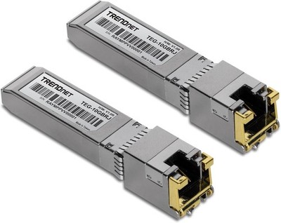 TRENDnet TEG-10GBRJ/2,2-Pack 10G RJ-45 Copper SFP+ Modules