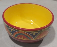 Pier 1 Mexicali Soup Cereal Bowl Ironstone Multi Color Southwestern 6in