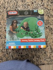 Little Tikes Timmy Turtle Canopy Float Unisex 6-24 Months Summer Water Pool NIB