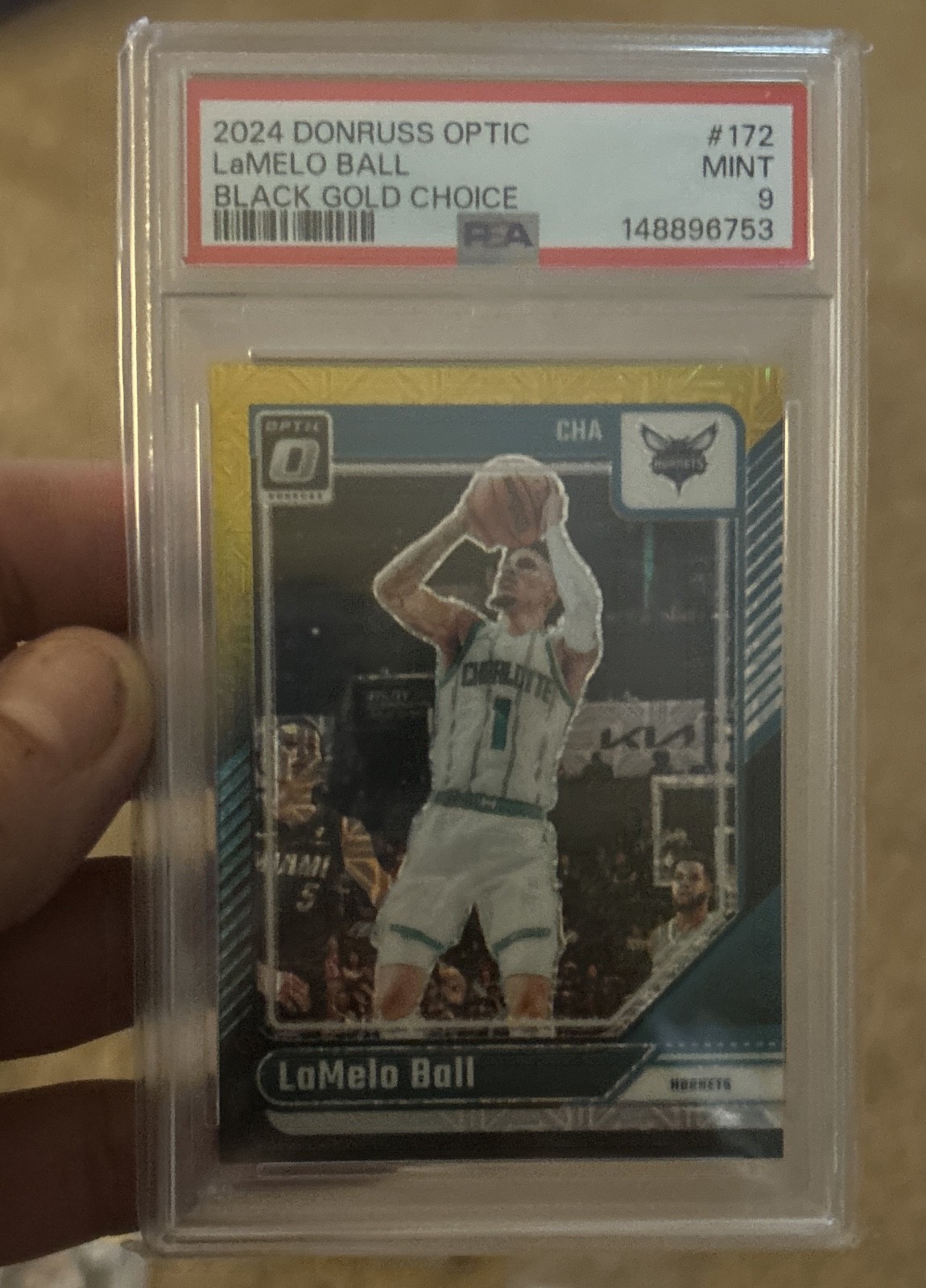 2024-25 Panini Donruss Optic - LaMelo Ball #172 Choice Black Gold Prizm /8