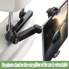 Car Back Seat Headrest Adjustable Universal Phone Holder For iPad Air 1 2 4-11"