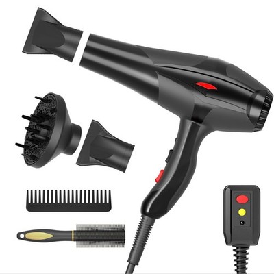 Hair Dryer Professional Ionic Salon Hair Dryer 2400W Powerful FastDrying Blue...