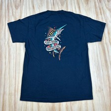 Dark Seas Shirt Mens Large Black Fish Not Mad...