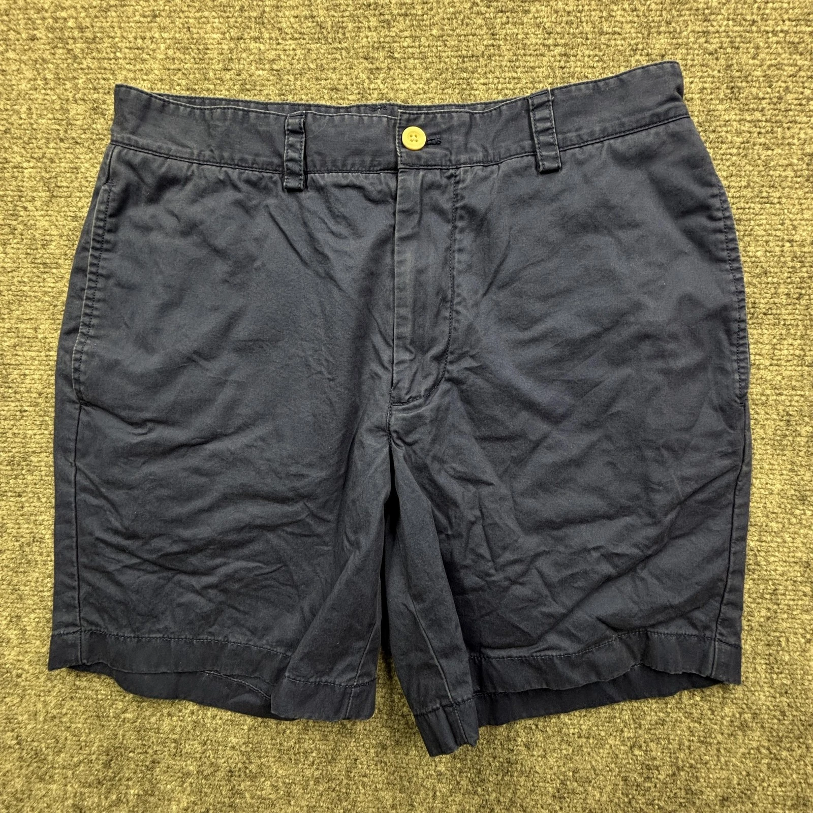 Vineyard Vines Club Short Shorts Mens 30 Navy Blue Chino Classic 9 In Inseam