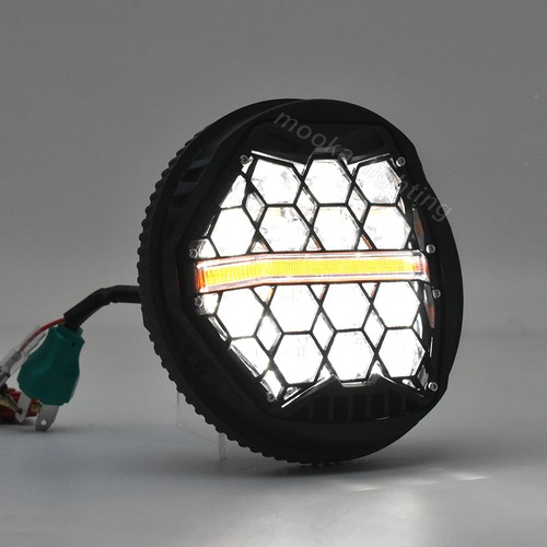 E24 5,75 Zoll LED Scheinwerfer Tagfahrlicht Für Harley Dyna Low Rider Street Bob - Picture 6 of 8