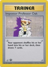 Base Set Impostor Professor Oak - 73/102 - Rare - 1st Edition x1 Moderate Play P on eBay