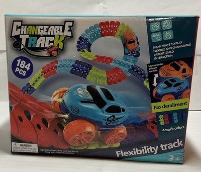 Changeable Track Flexibility Track Multicolor No Derailment toy car Ages 3+