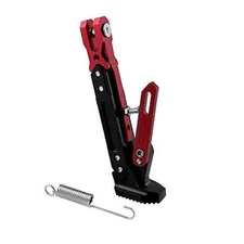Motorcycle Kickstand Adjustable Tripod Holder Universal Aluminum Motor Red