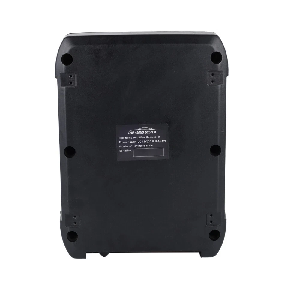 GSD-812B Aktiv Subwoofer Untersitz 1000Watt Bass Flach Auto KFZ PKW mit Kabelset - Bild 4 von 4
